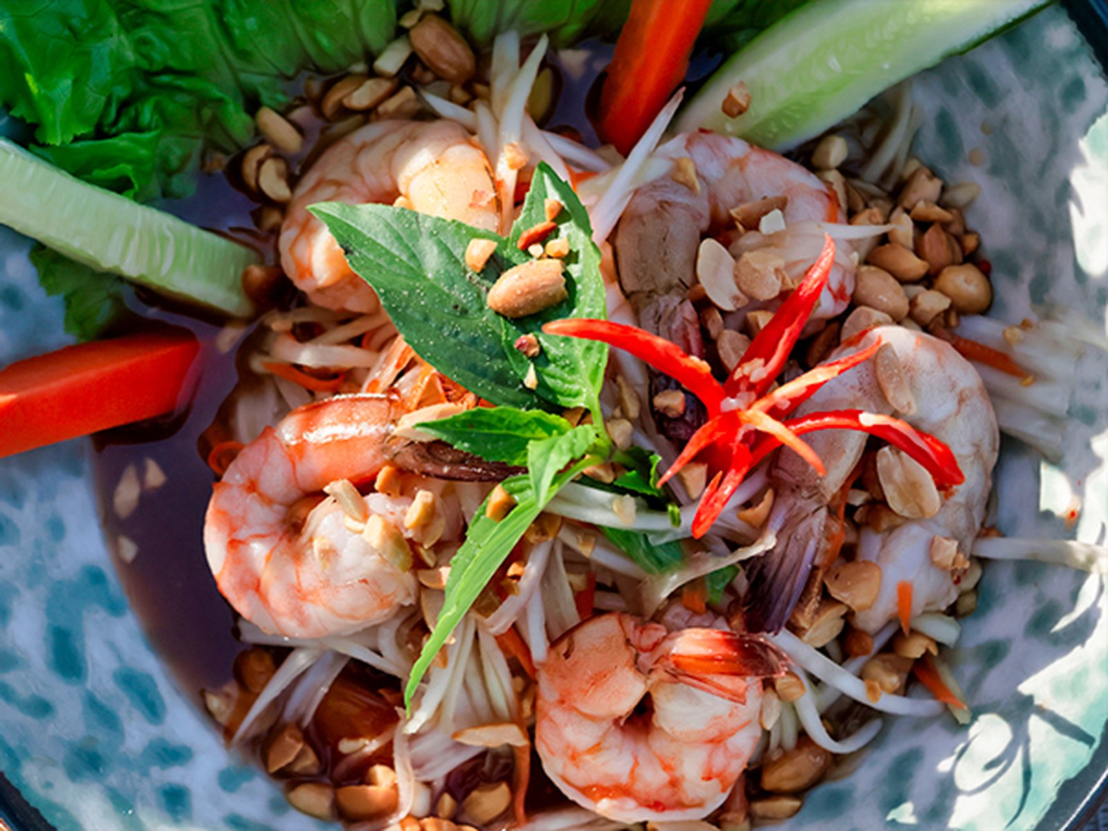 Salade de papaye verte